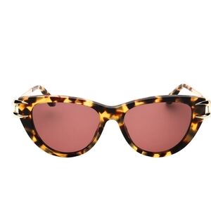NEW Roberto Cavalli Tortoise Cat-Eye Sunglasses with Mauve Lenses